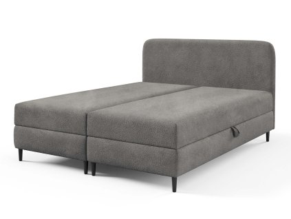 Moderná tmavosivá posteľ 200x200 Fubu