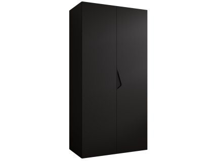 Elegantná čierna šatníková skriňa Sandi 1