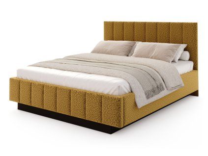 medová manželská posteľ s úložným priestorom 160x200 Levito