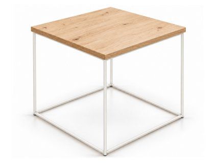 Konferenčný stolík Adina biela/dub artisan