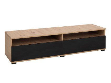 TV stolík Emar 150 - dub artisan/čierna