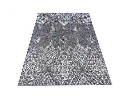 Obojstranný tkaný koberec Zara 13 Grey