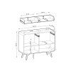 Rozmery komody Helion K108