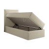 Boxspring posteľ s úložným priestorom Seleno - smotanová