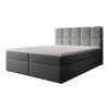 Čalúnená boxspring posteľ Massimo 180x200 - sivá