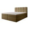 Čalúnená boxspring posteľ Massimo 180x200 - hnedá