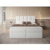 Čalúnená boxspring posteľ Massimo 140x200 - biela