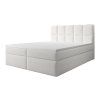 Čalúnená boxspring posteľ Massimo 140x200 - biela