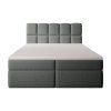 Čalúnená boxspring posteľ Massimo 120x200 - sivá