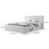 Rozmery postele Larri 200x200