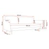 Rozmer priestrannej pohovky Rufi