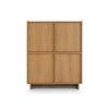 Vysoká minimalistická komoda Yasumi - dub karamelový