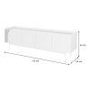 Široký TV stolík 172x54x42 cm Carmen - dub/toffee