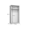 Rozmery skrine Alicante 1 100