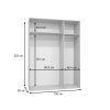 Rozmery skrine Alicante 3 150