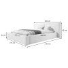 Rozmery postele 180x200 Keven