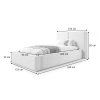 Rozmery postele 90x200 Keven