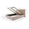 Rozmery postele Perfetto 160x200
