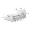 Rozmery postele Maten 90x200