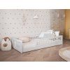 biela montessori posteľ 90x200 dores