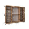Šatníková skriňa Tokyo  250 - dub artisan/biela
