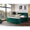 Boxspring posteľ Paros Lux s vrchným matracom zelená