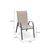 Záhradná stolička Mosler rozmer