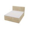 Čalúnená boxspring posteľ MAGIC v béžovej farbe.