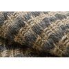 Jutový koberec s čiernymi a béžovými líniami